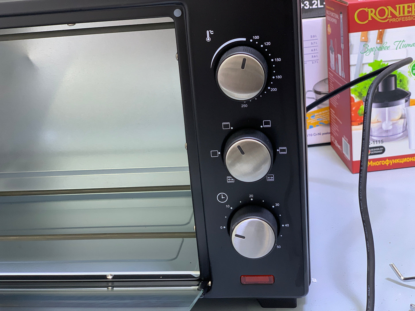 Kawashi Electric Oven – 30L Capacity | 1600W | Rotisserie Function & 6 Heating Stages