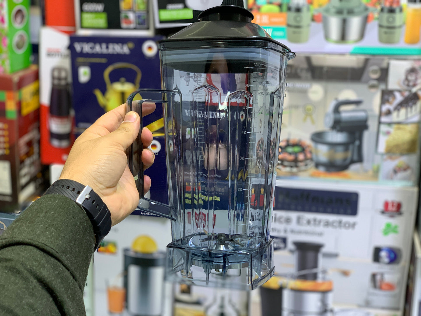 Super Crest Blender 5500w Stainless Steel Blades and Unbreakable Jug Model: SCT-8007