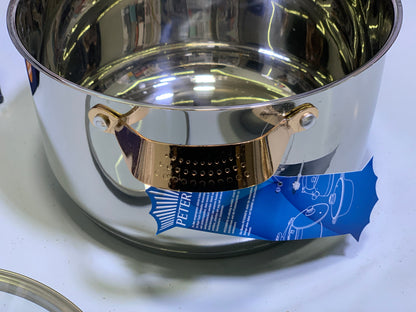 Peterhof 8 Pieces Cookware Set, 18/10 High Quality Stainless Steel