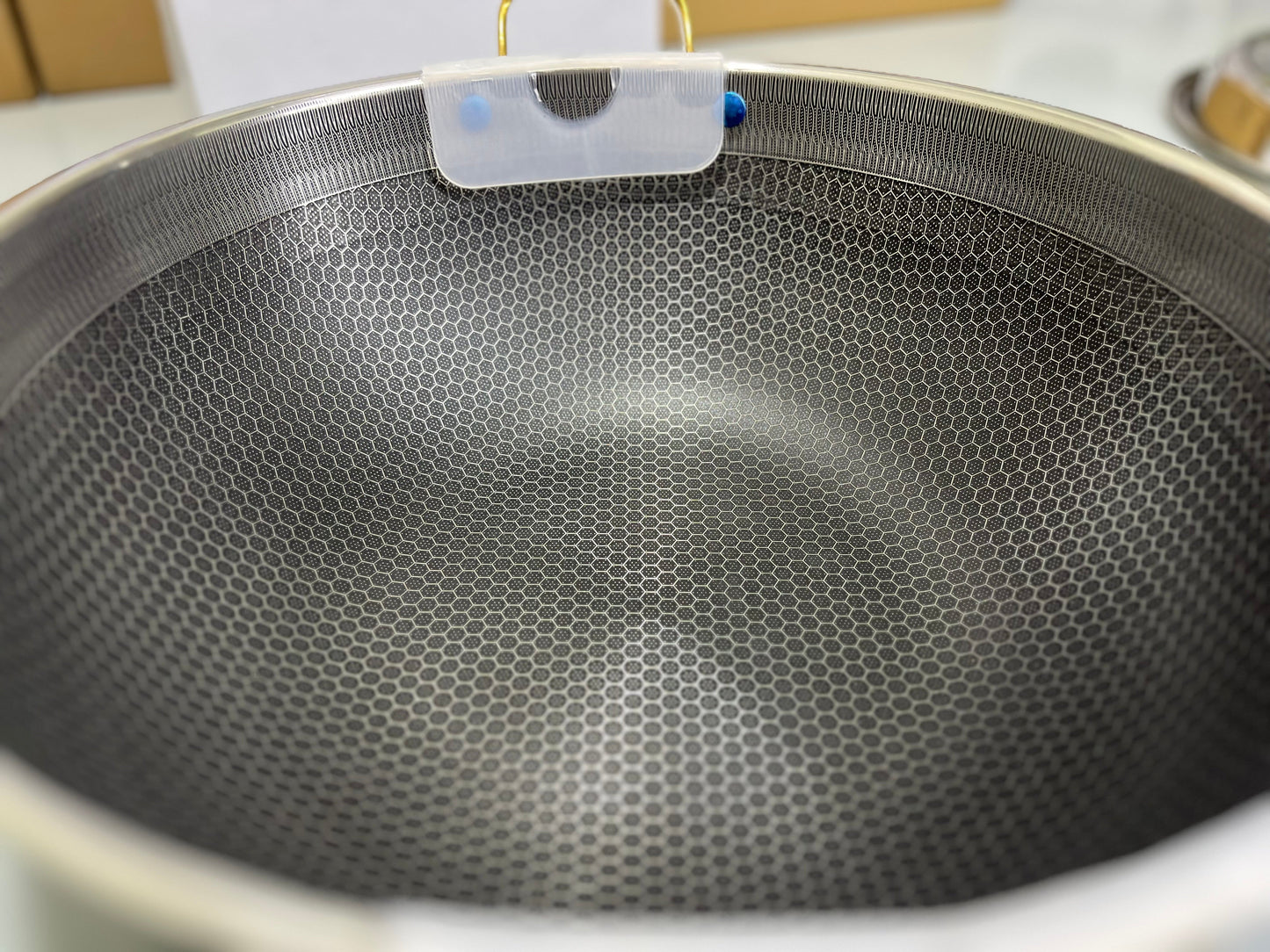 DUBAIZONES™ Laser Coating Handi / Karaai with Golden and Blue Handles