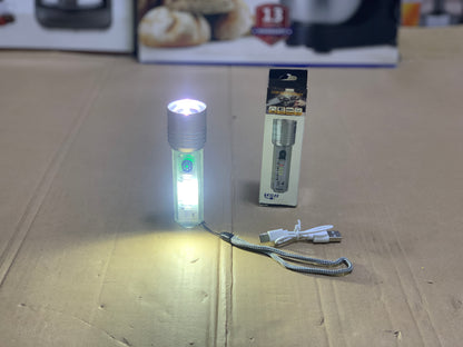 Rechargeable Multi-Function COB LED Flashlight
