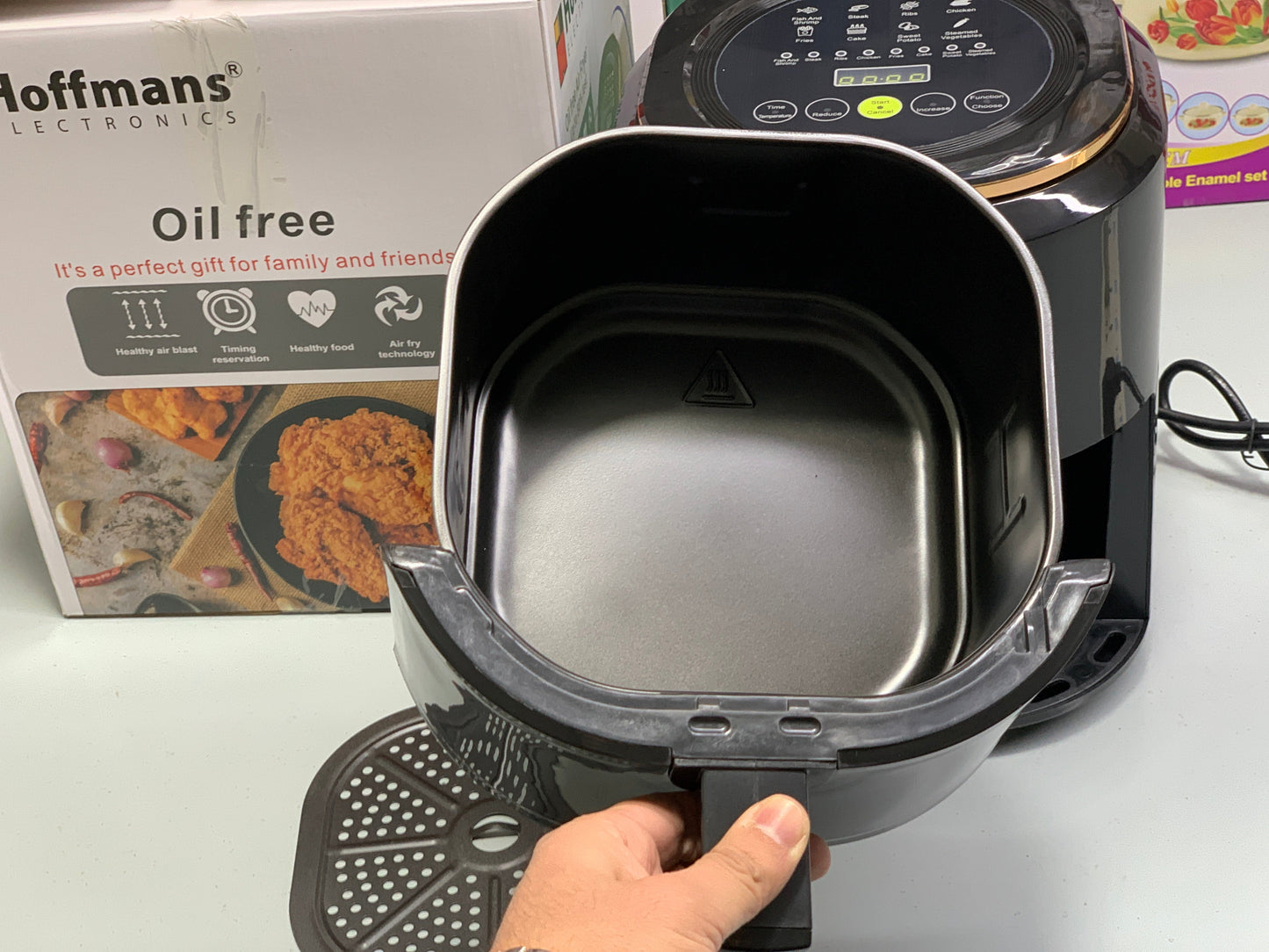 DUBAIZONES™ High Quality Oil Free Air Fryer Hoffmans Electronics  7.5L 2400w Germany Technology