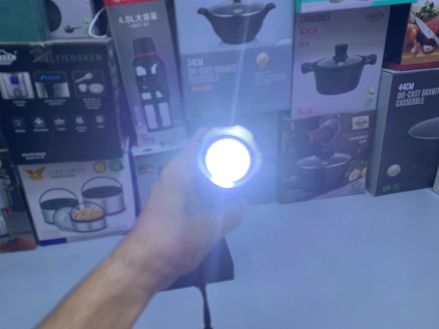 COBA Handheld Torch Model: CB-W409T Rechargeable Flashlight