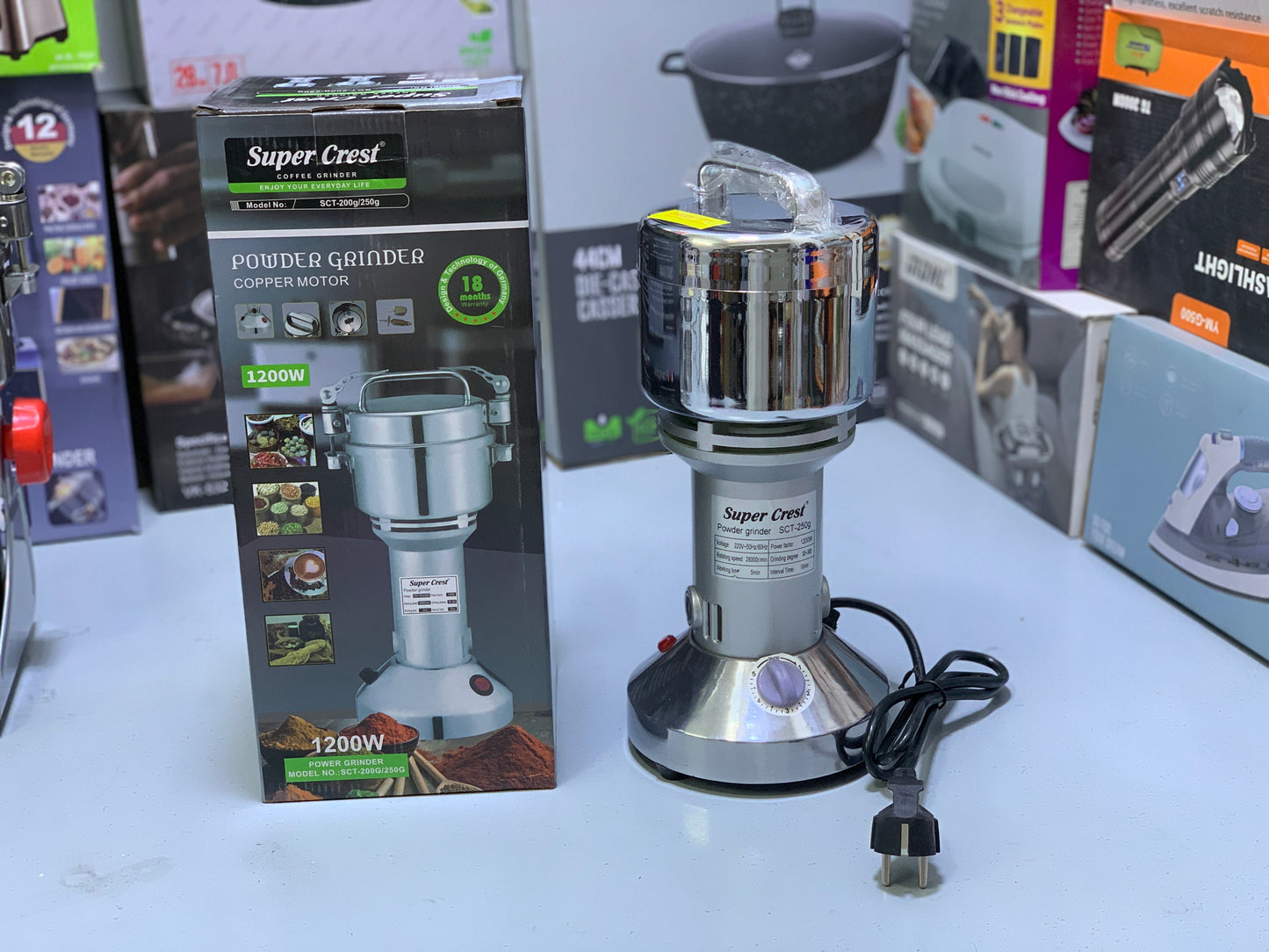 Super Crest Spice Grinders Stainless Steel blades