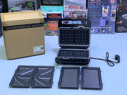 Monzana Sandwichmaker 3in1 XL|1000W|GHSM1300