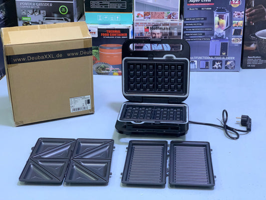 Monzana Sandwichmaker 3in1 XL|1000W|GHSM1300