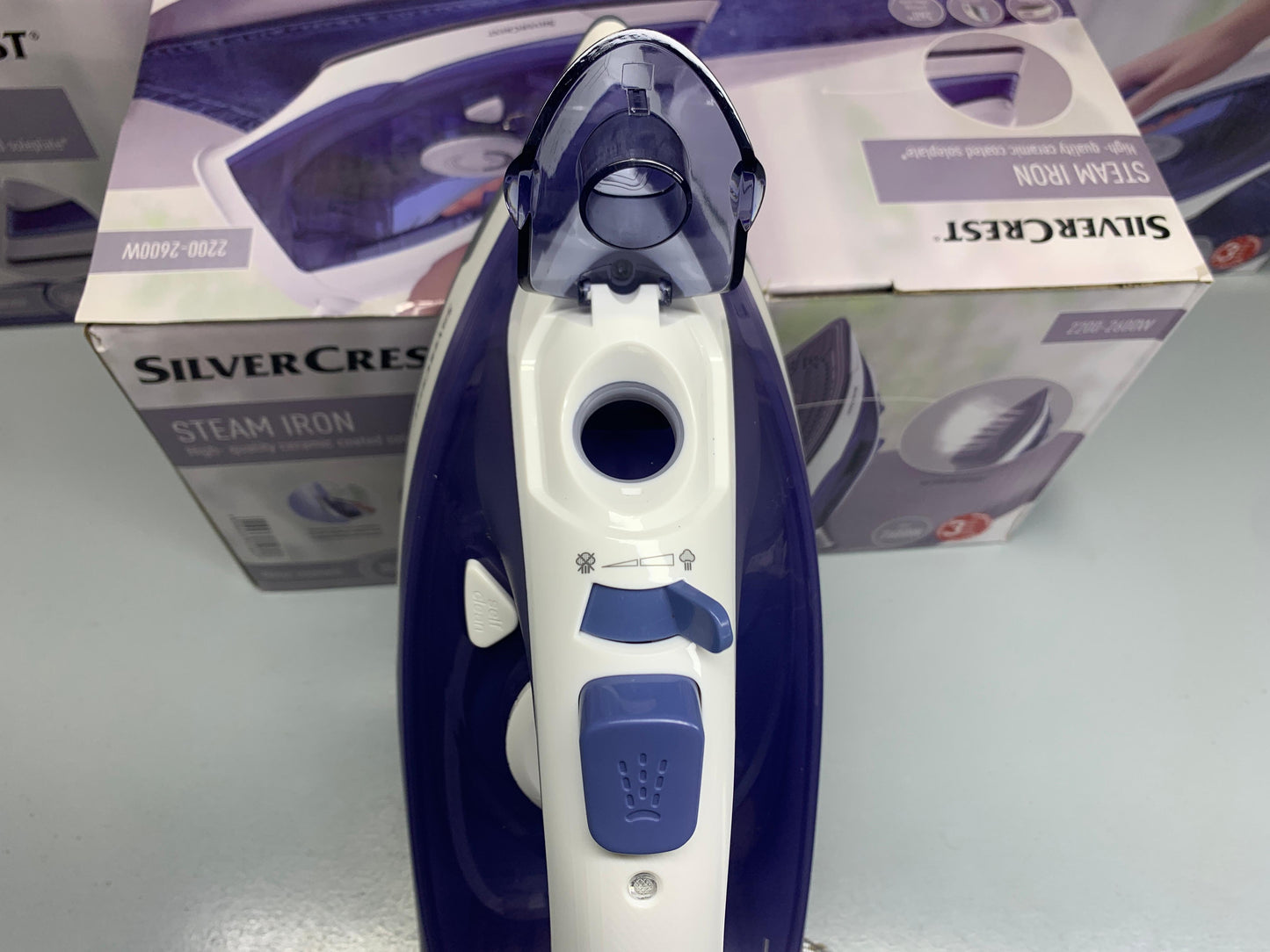 DUBAIZONES™  Silver Crest Steam Iron Imported Quality Pure NON STICK