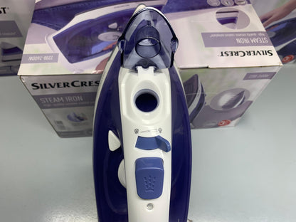 DUBAIZONES™  Silver Crest Steam Iron Imported Quality Pure NON STICK