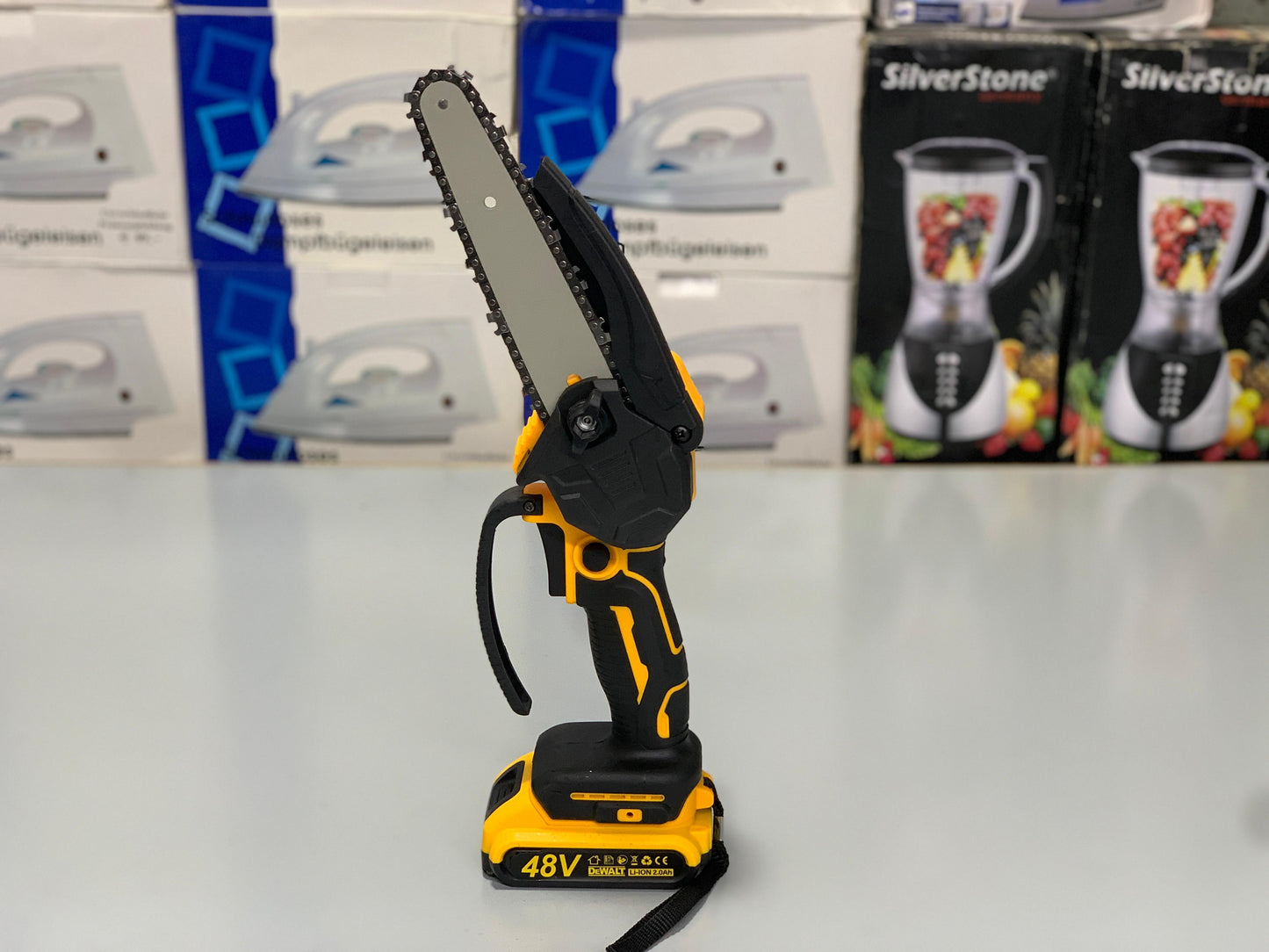 DUBAIZONES™  imported Dewalt 36V Rechargeable Chainsaw with TRI-LINK Bar and Chain