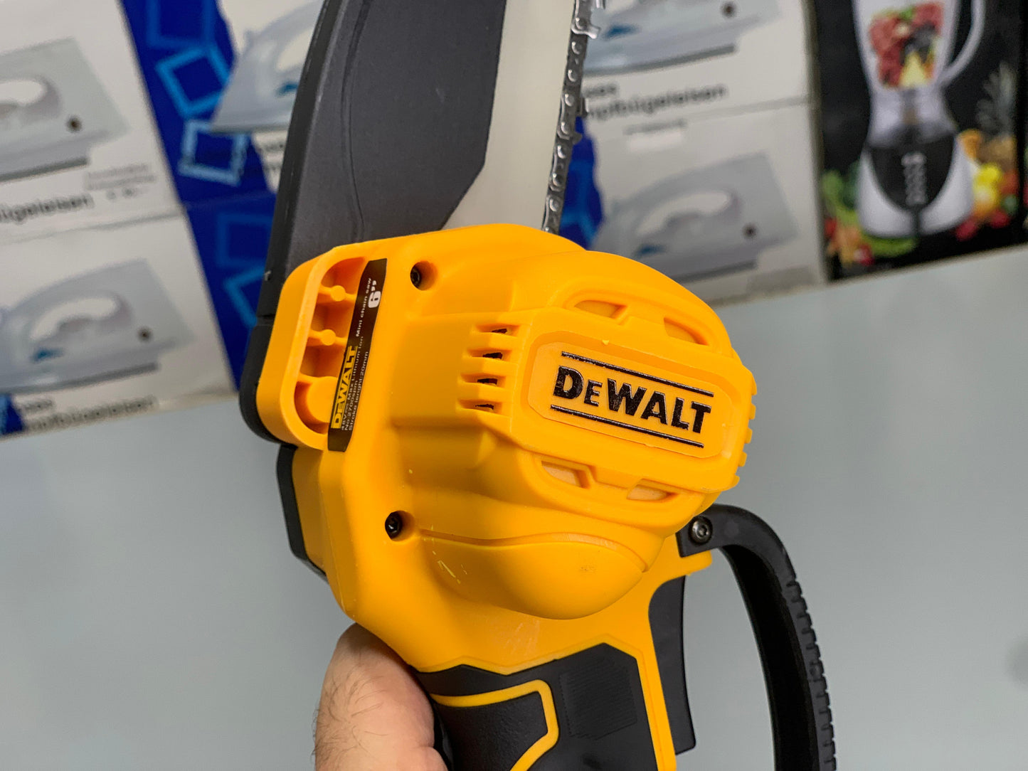 DUBAIZONES™  imported Dewalt 36V Rechargeable Chainsaw with TRI-LINK Bar and Chain