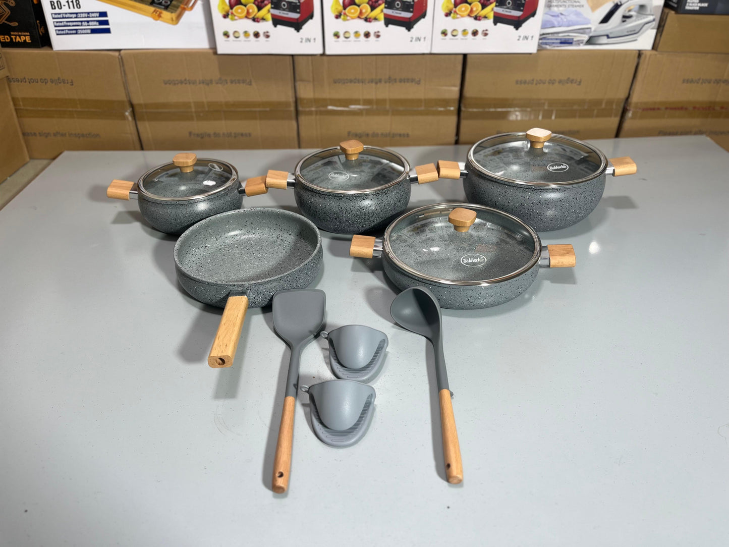 DUBAIZONES™  IMPORTED 13pcs Premium Cookware Set – Versatile and Stylish for Every Kitchen