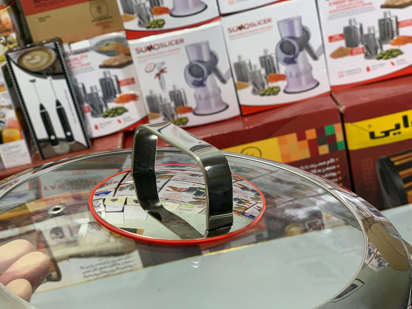 DUBAIZONES™ imort Flanek Laser HoneyComb Stainless Steel deep pan