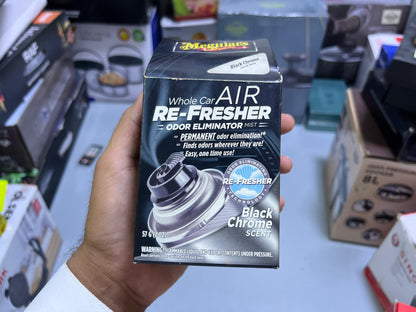 Meguiar’s Whole Car Air Re-Fresher Odor Eliminator (Black Chrome Scent)