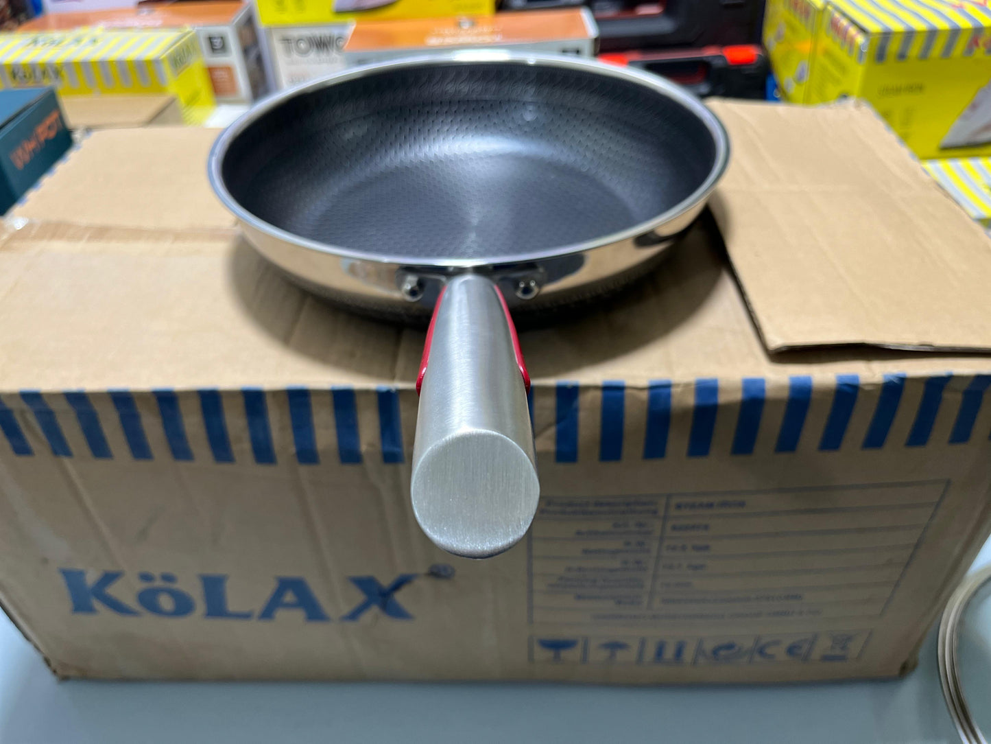 DUBAIZONES™ HoneyComb Double Laser Coating SHALLOW Frying Pan
