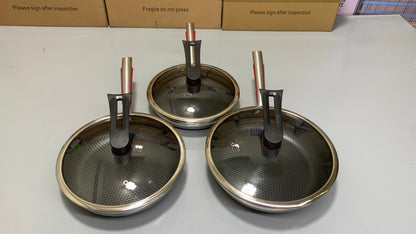 DUBAIZONES™ HoneyComb Double Laser Coating SHALLOW Frying Pan