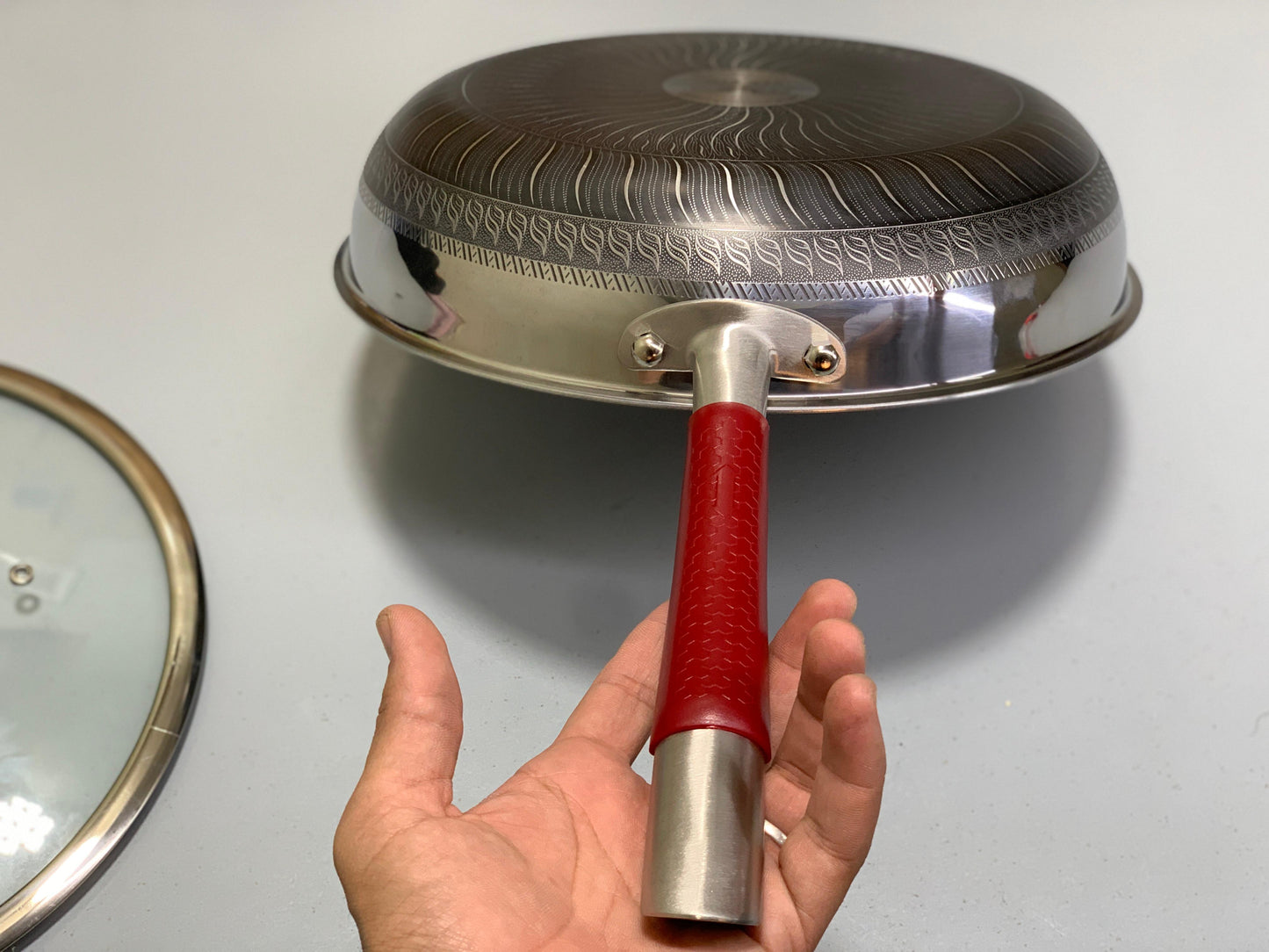 DUBAIZONES™ HoneyComb Double Laser Coating SHALLOW Frying Pan