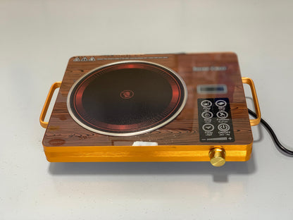 DUBAIZONES™Silver Crest Imported Infrared Electric Stove – 3500W, Touch Control, Universal Cookware Compatibility