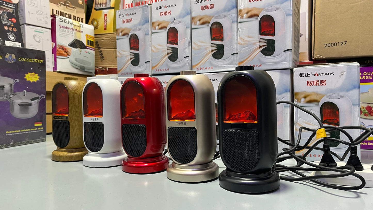 DUBAIZONES™ Nontause 3D Flame Heater – Imported Compact & Stylish Heating Solution