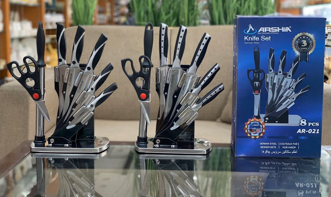 Arshia Brand German Stainless Steel  8 Pieces Kitchen Knife Set