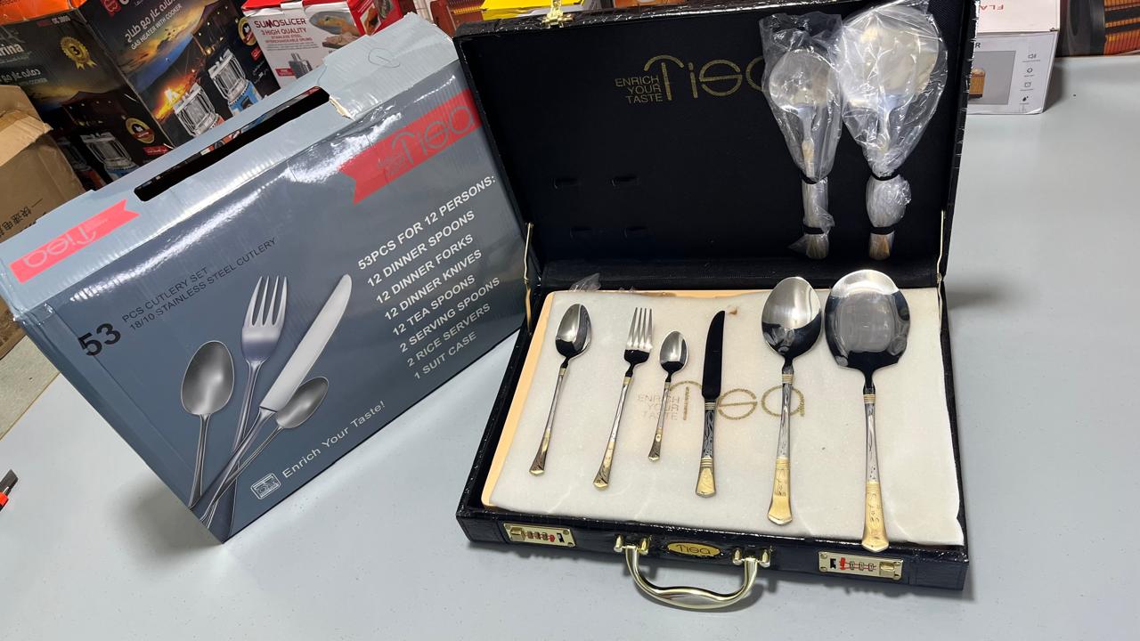 Perfect Gift Choice |  53-Piece Premium Stainless Steel Cutlery Set | Elegant Dining